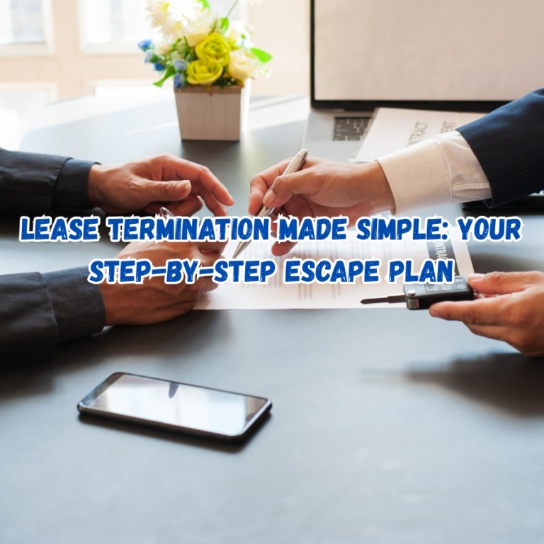 Lease Termination Made Simple: Your Step-by-Step Escape Plan