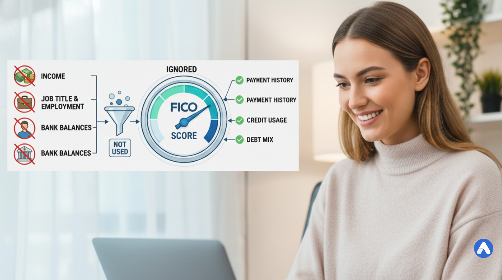 Understanding What FICO Scores Ignore(Income, Job & More)