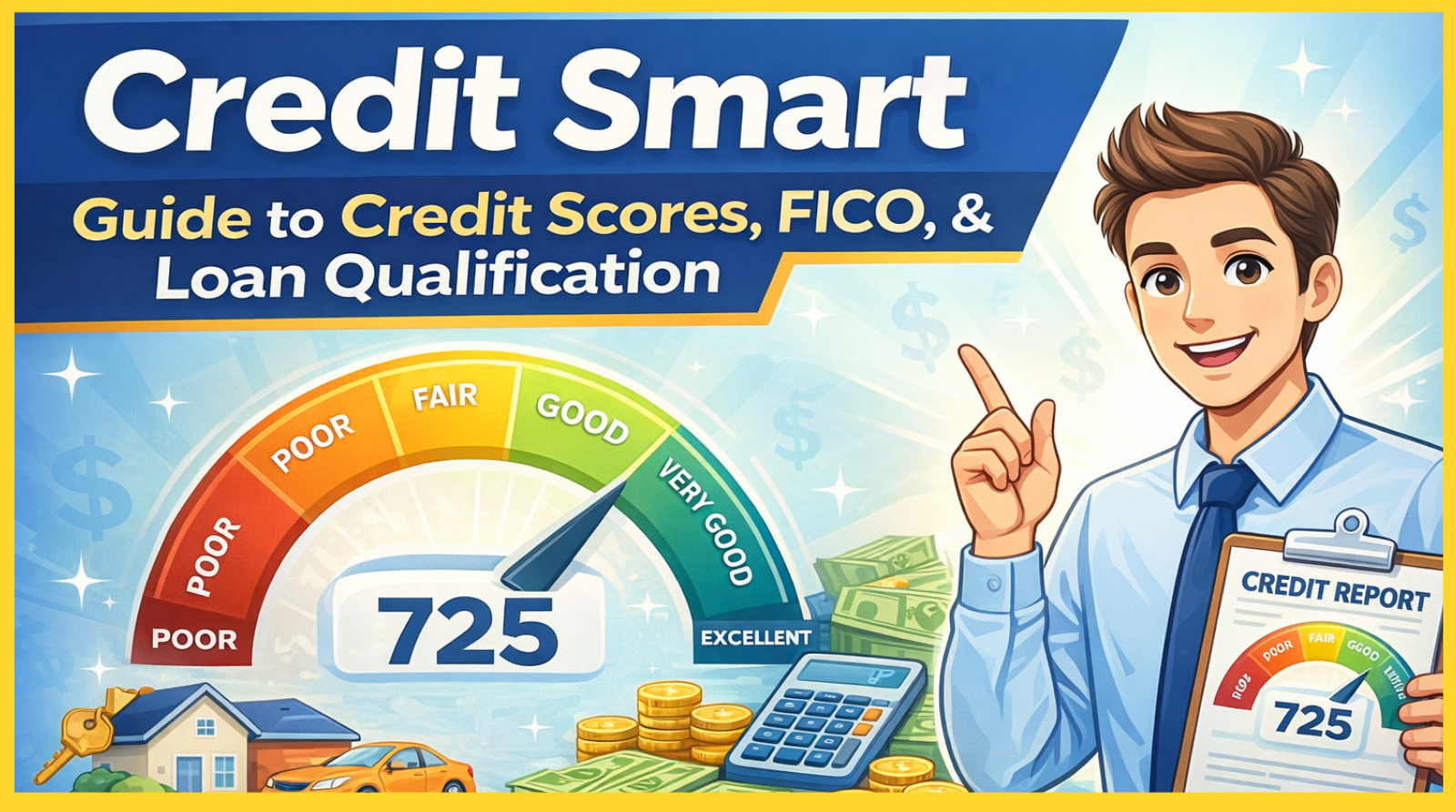 Credit Smart: Your Ultimate Guide to Credit Scores, FICO, and Loan Qualification